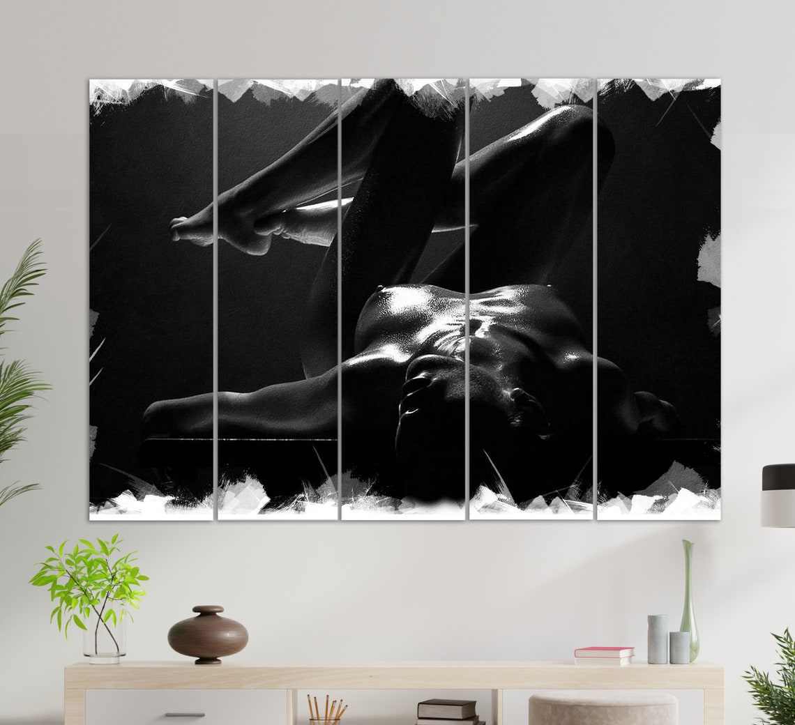 Black And White Female Figure Artistic Body Study Photography Print - Image 2