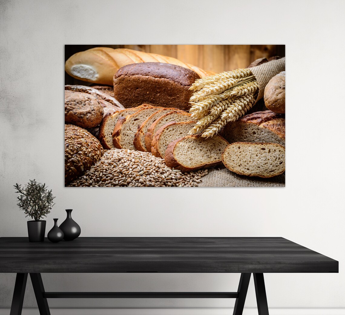 Bread Print, Kitchen Wall Art for Bakers
