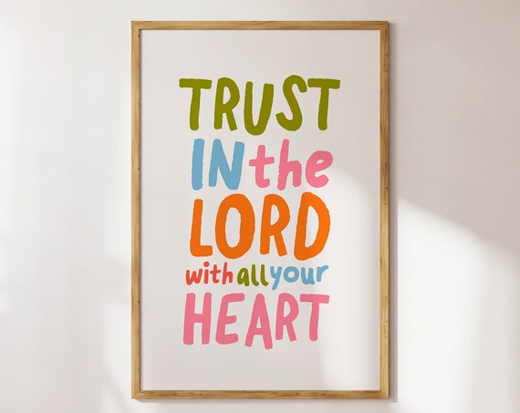 Childrens Room Colorful Christian Wall Art With Bible Story And Verse Scripture Poster Art For Baby Nursery Gift