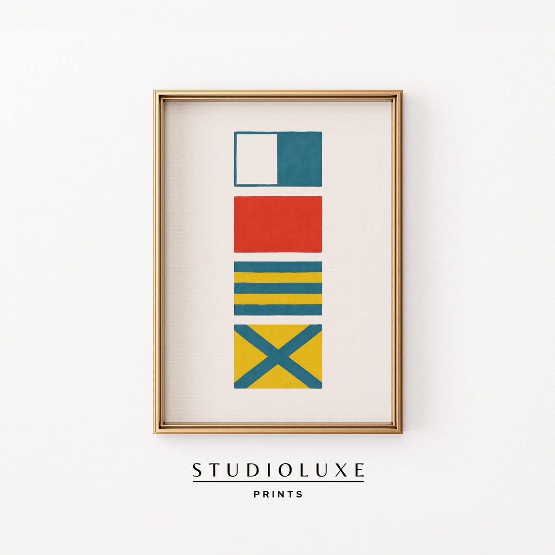 Nautical Signal Flags Coastal Sailing Maritime Alphabet Chart Poster