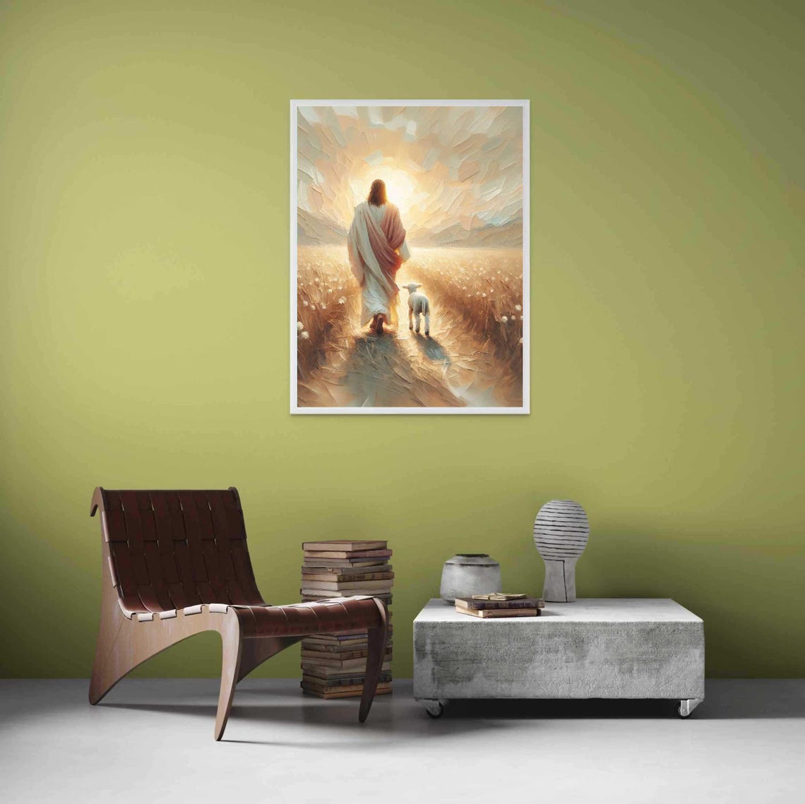Leave The 99 Christian Art Print, Jesus Shepherd - Image 3