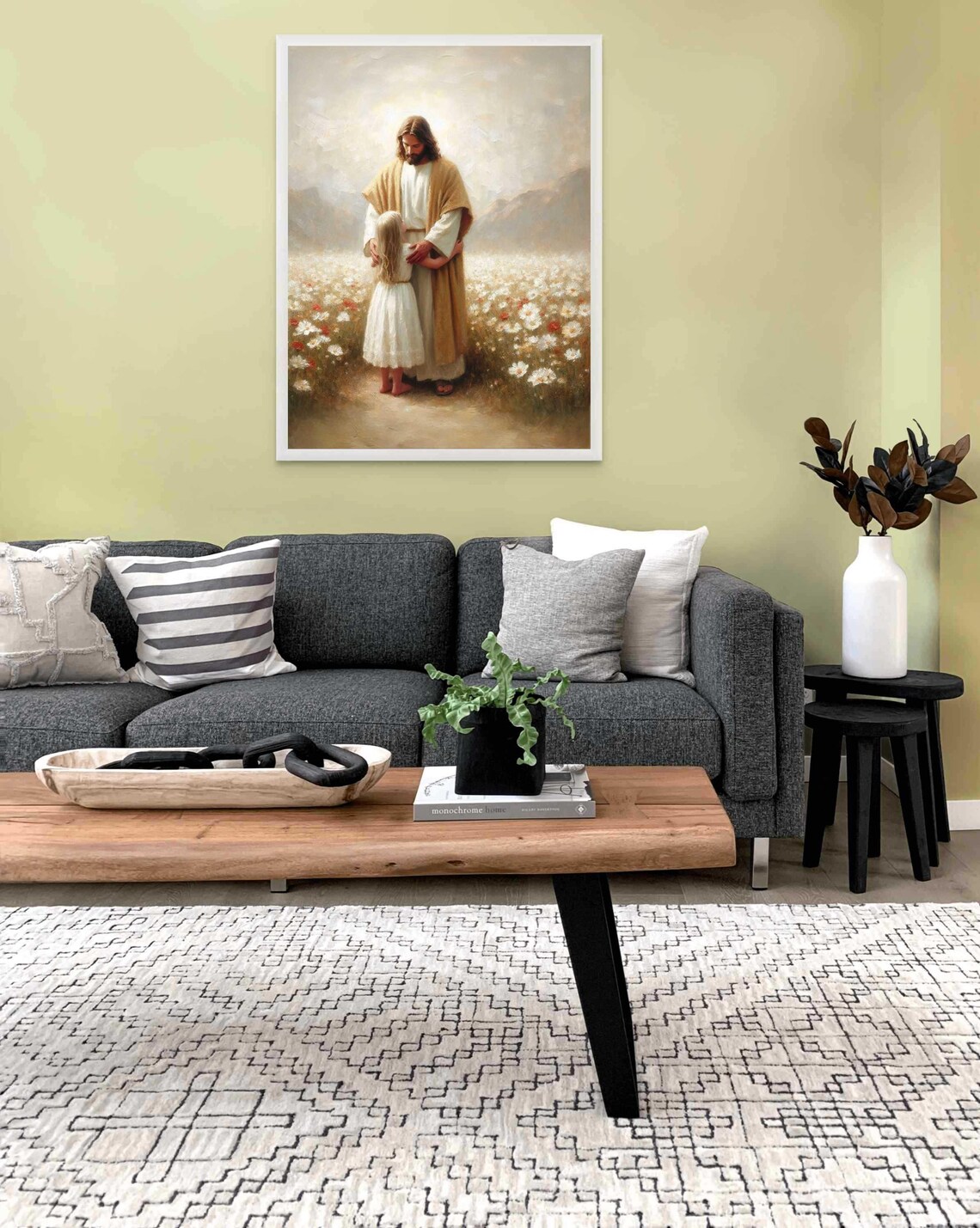 Find Him Christian Painting, Jesus And Girl - Image 3