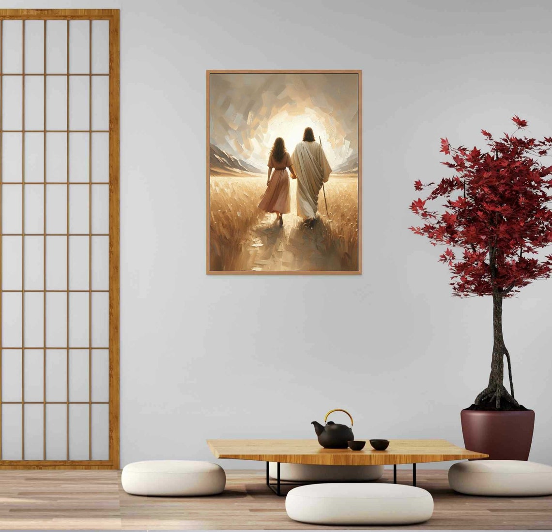 Walk With Jesus, Christian Painting Art Print - Image 5