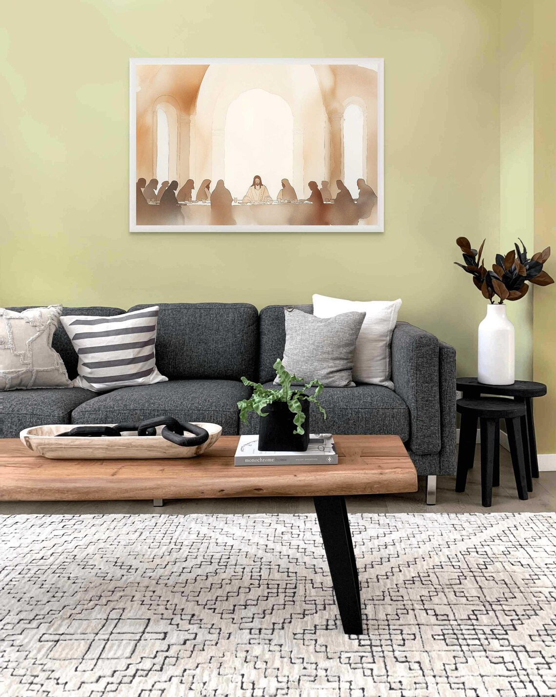 The Last Supper Christian Painting, Jesus Art Print - Image 2