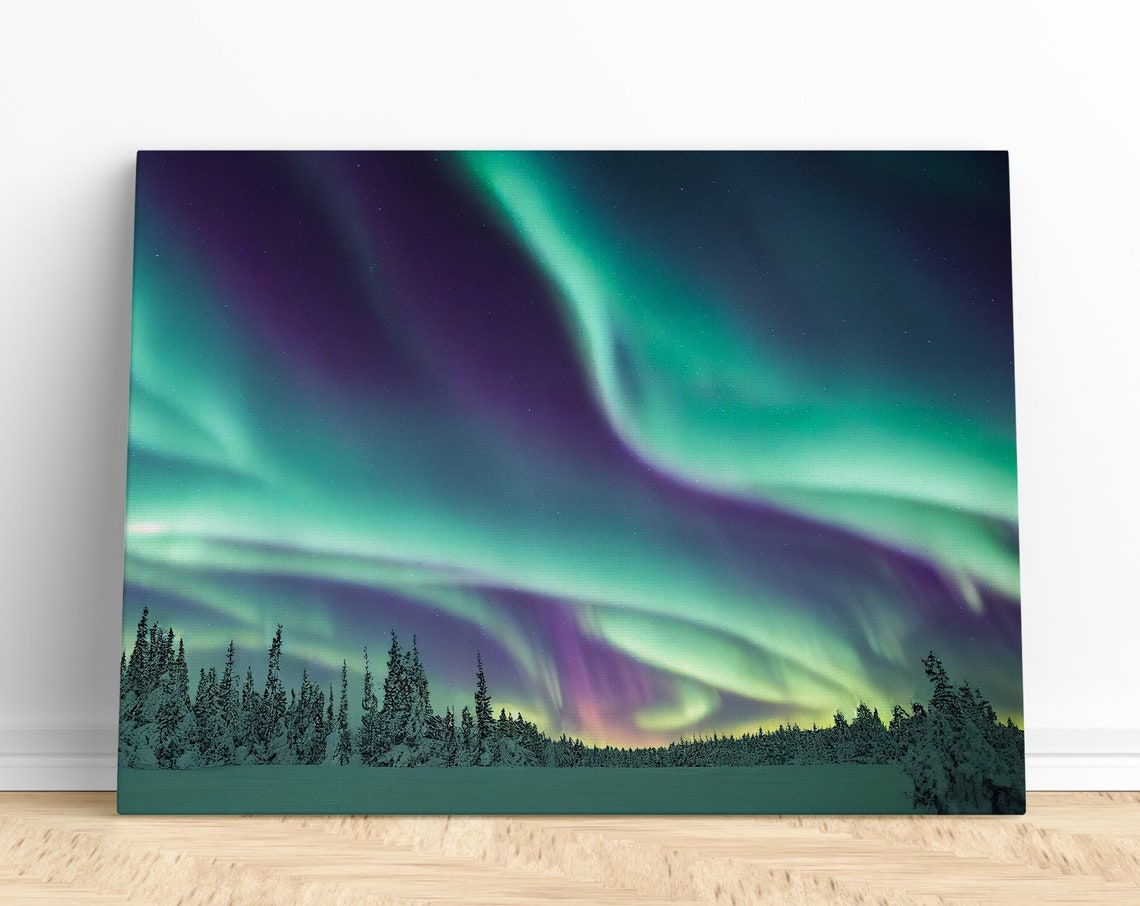 Northern Lights Print Wall Art Northern Lights Print Northern Lights Print Aurora Borealis Print Northern Lights Wall Art