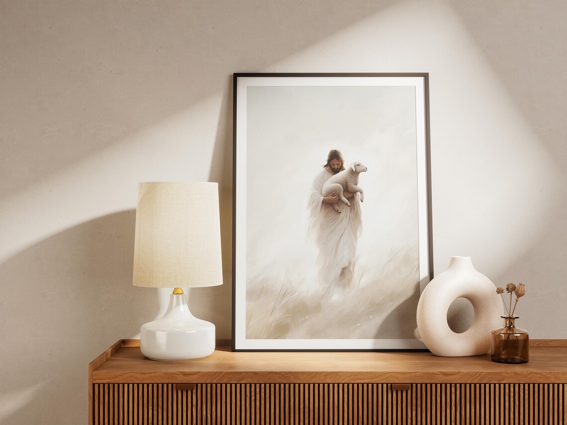 Second Chance Lost Sheep Christian Art Print - Image 4