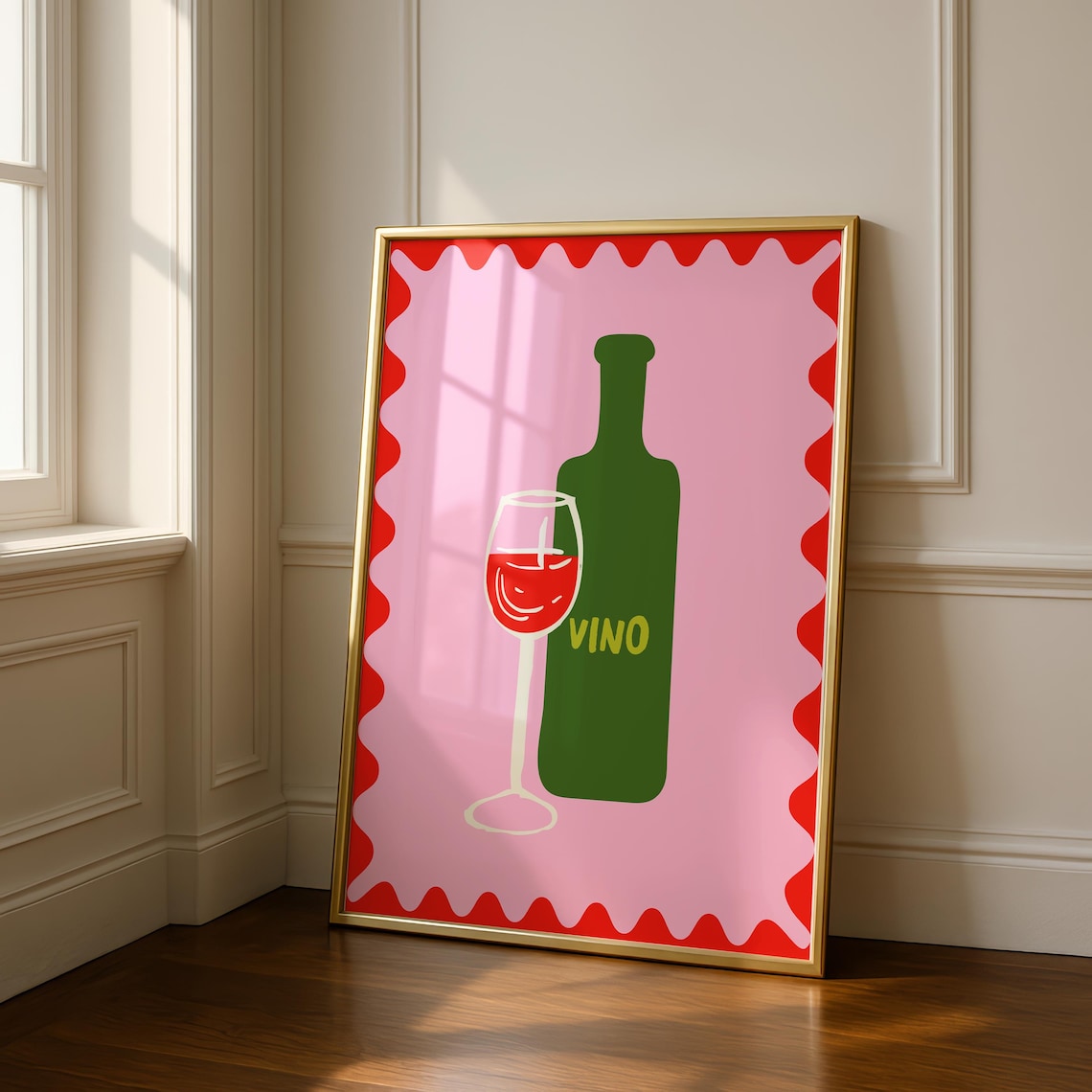Vino Prints Wine Decor Kitchen Poster Print