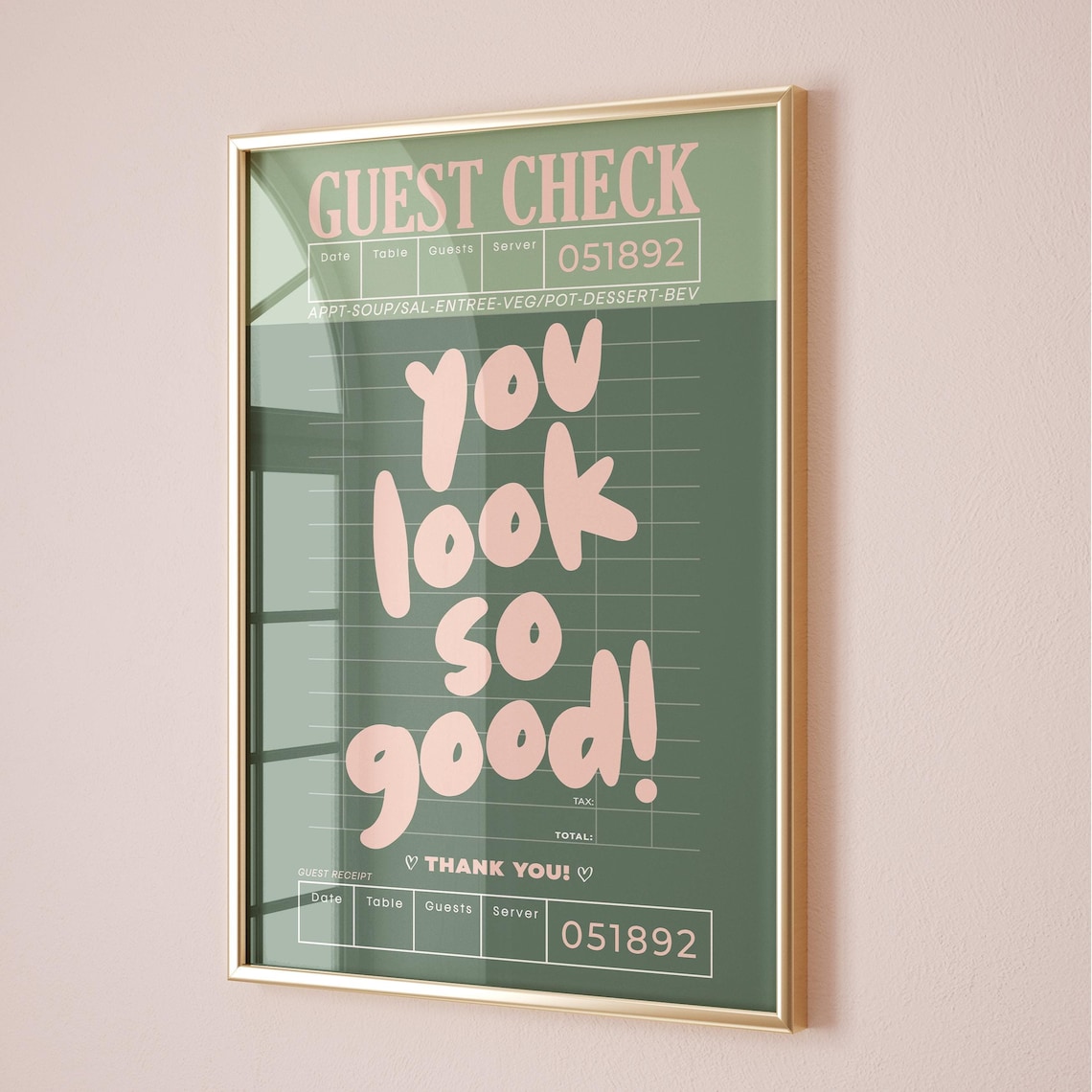 Guest Check Prints Retro Bar Cart Art Print