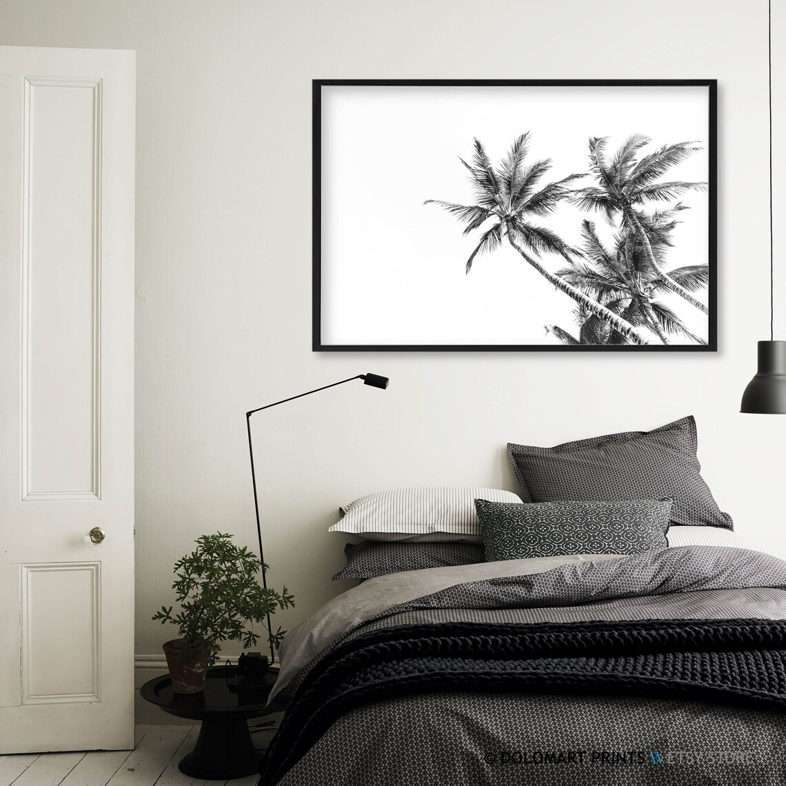 Black And White Palm Tree Poster, Tropical Decor - Image 3