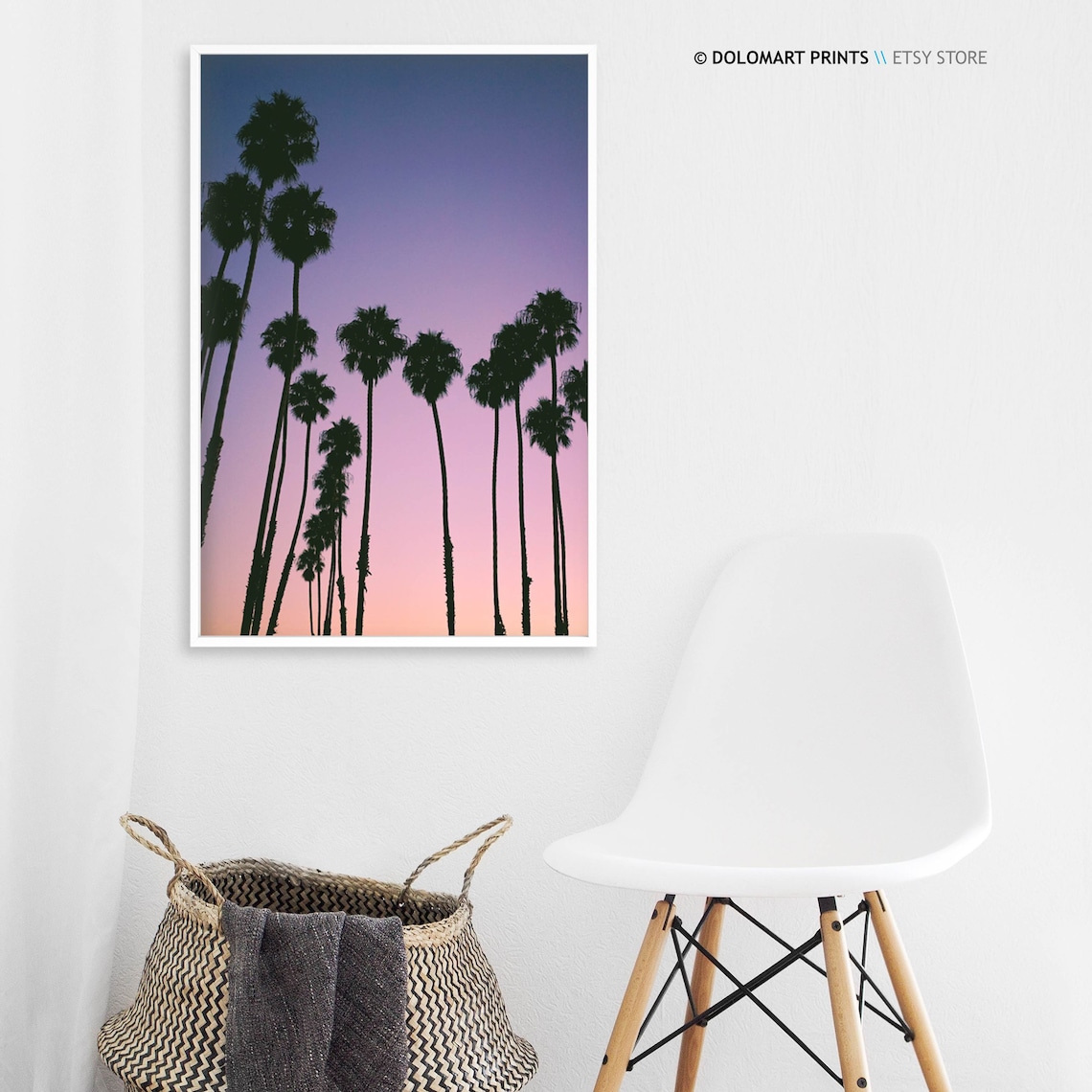 Palm Tree Print, Tropical Beach Sunset Art Print - Image 3