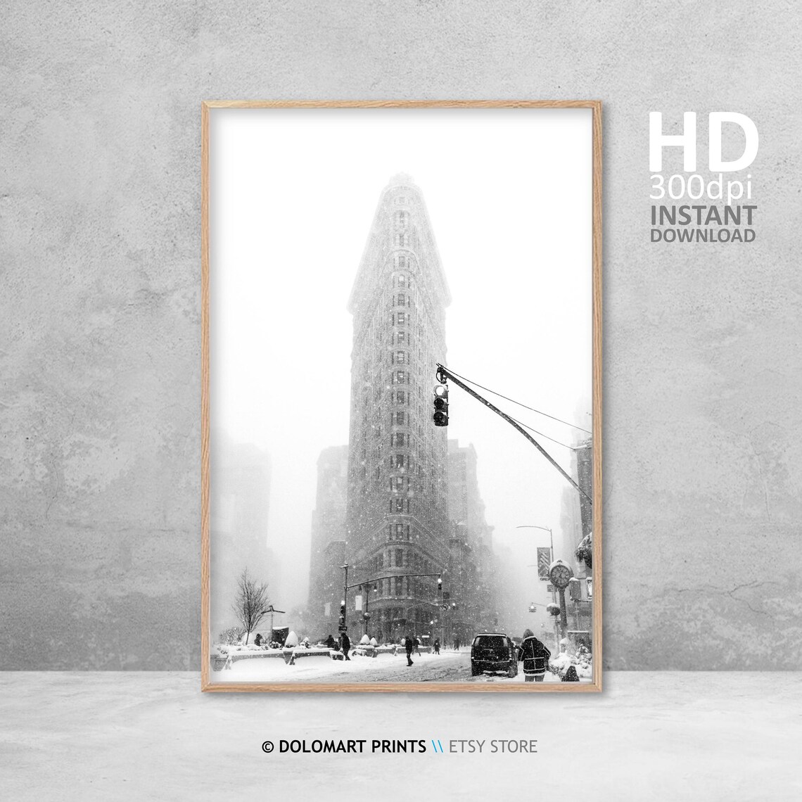 Flat Iron Building, New York Travel Poster - Image 4