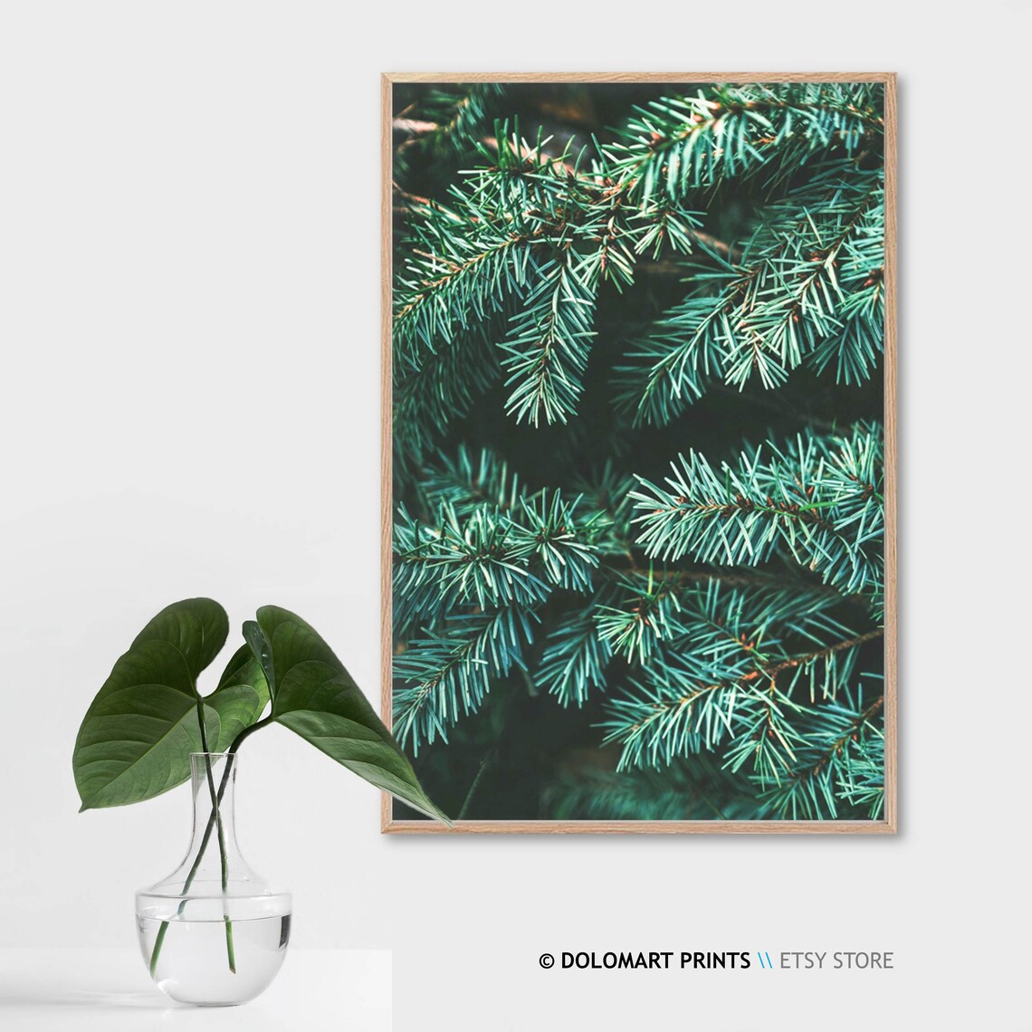 Pine Tree Forest Art Print, Mountain Landscape - Image 2