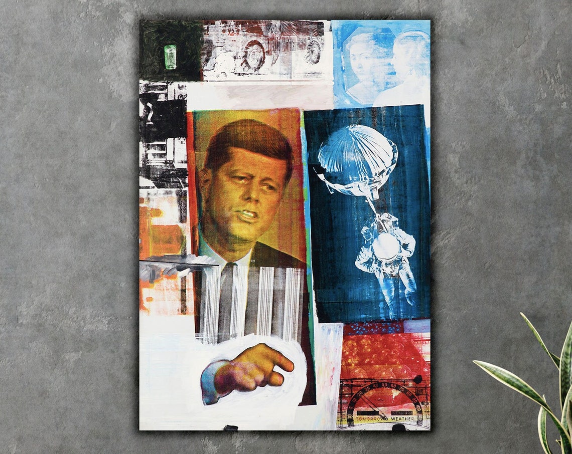 Robert Rauschenberg Retroactive II JFK Pop Art Collage Poster