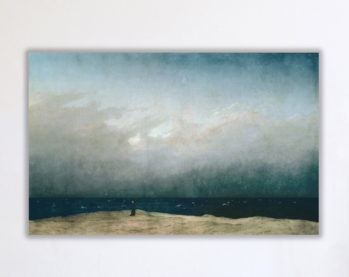 Caspar David Friedrich Monk By The Sea, Romantic Art Print