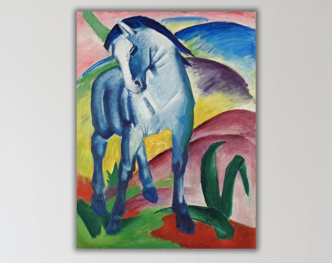 Franz Marc Blue Horse, German Expressionism Poster