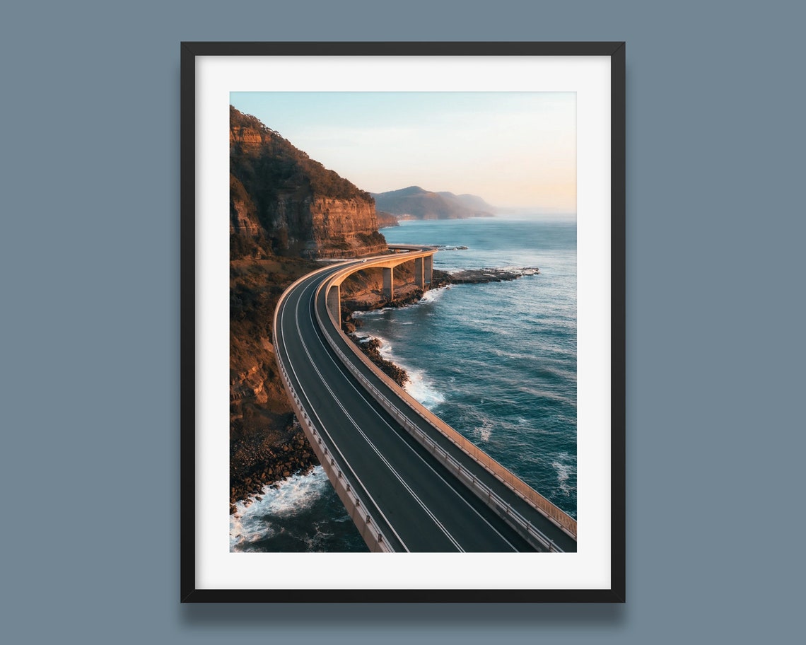 Sea Cliff Bridge Wollongong Coastal Highway Ocean Viaduct Poster