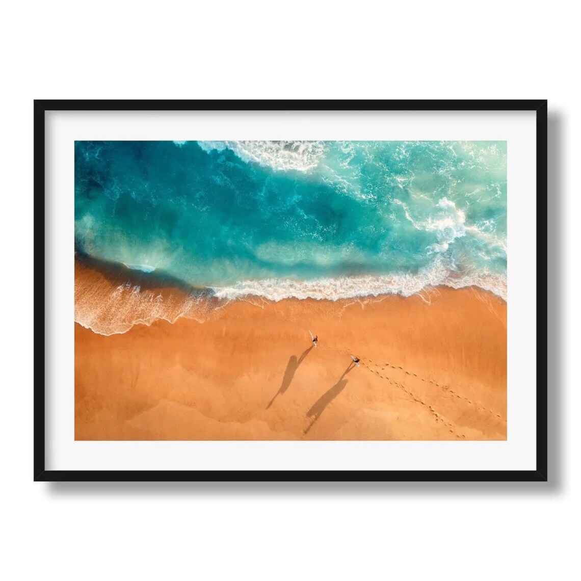 Two Surfers, Victoria Australia Travel Poster - Image 2