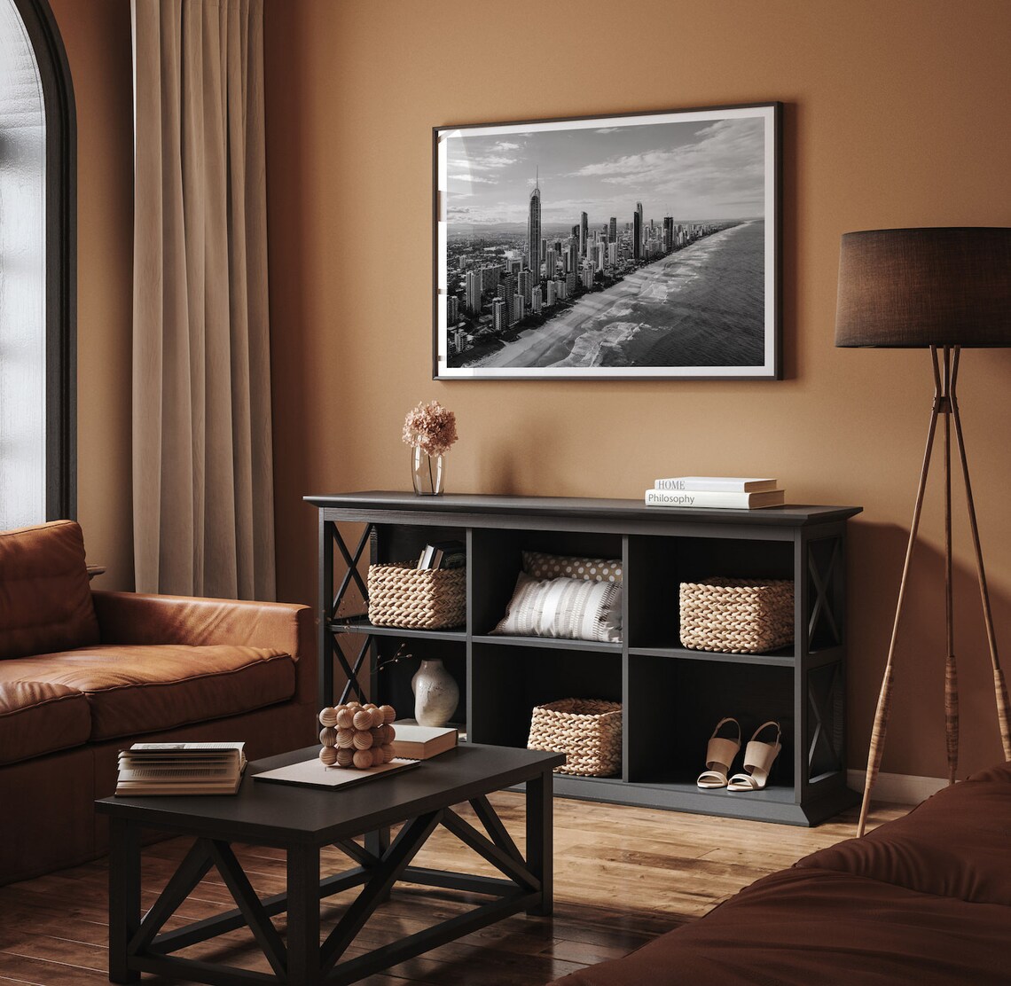 Surfers Paradise Black And White Travel Poster, Gold Coast - Image 3
