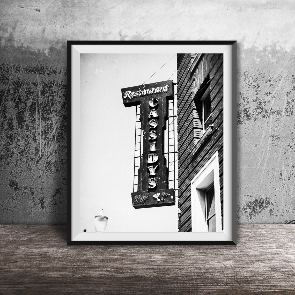 Cassidys Restaurant Vertical Vintage Bar Neon Sign Photo Poster - Image 2