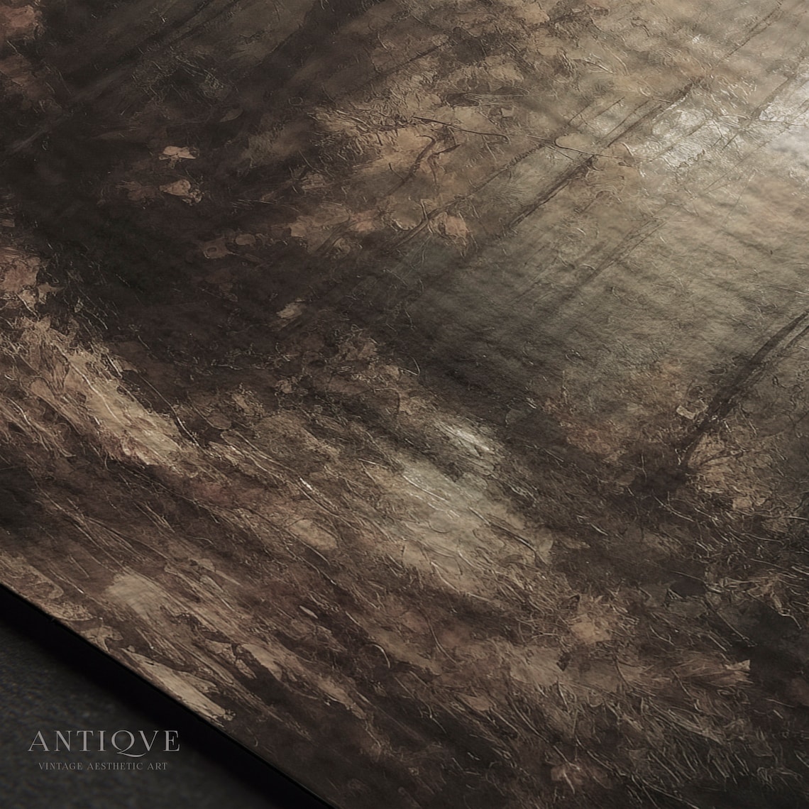 Dark Autumn Forest Pathway, Moody Fall Art Print - Image 3