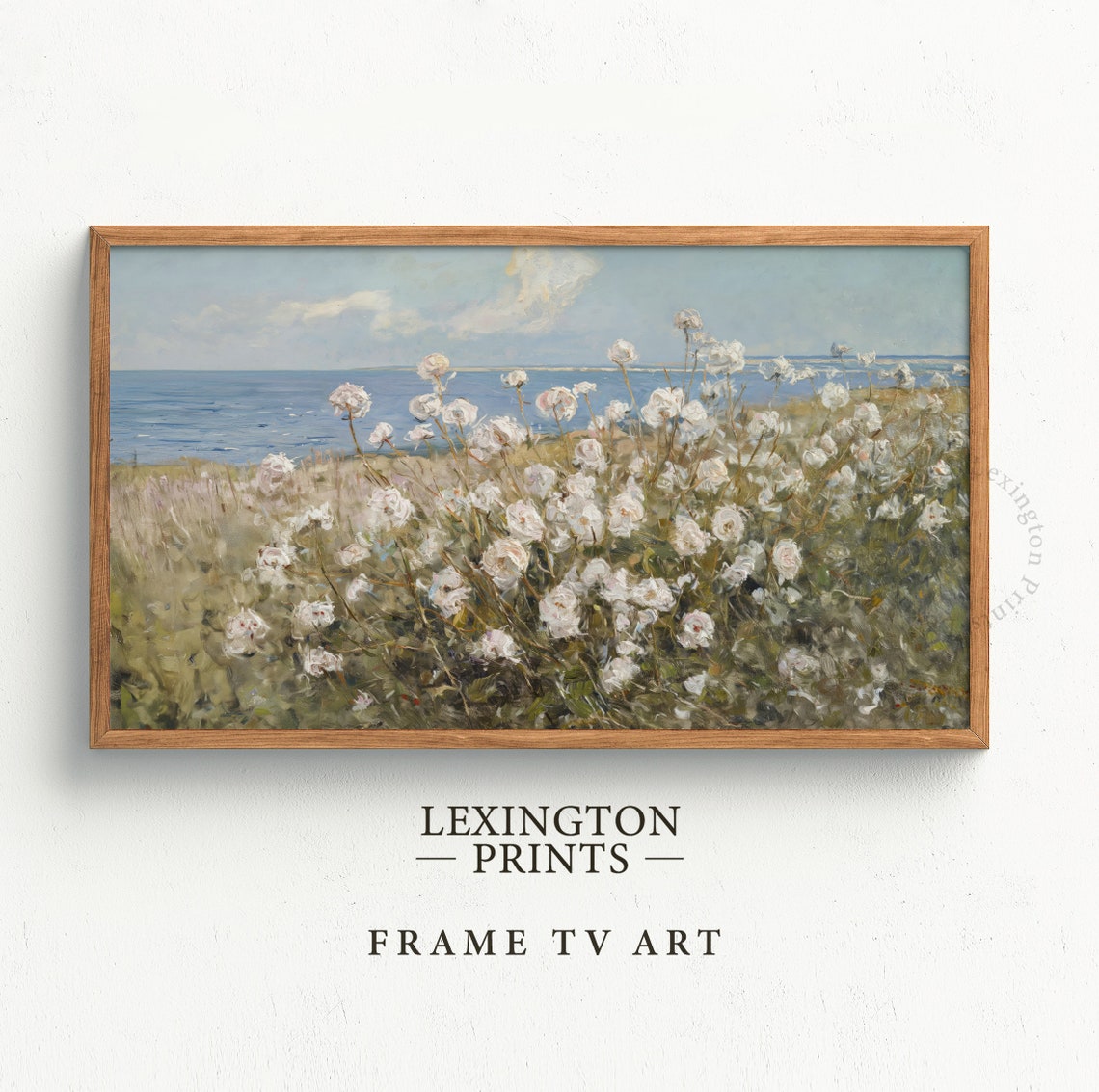 Summer Wildflower Tv Art Coastal Tv Art Frame Tv Art Summer Tv Art Wildflower Art Beach Wall Art Vintage Spring Tv Art Floral 684 - Image 2