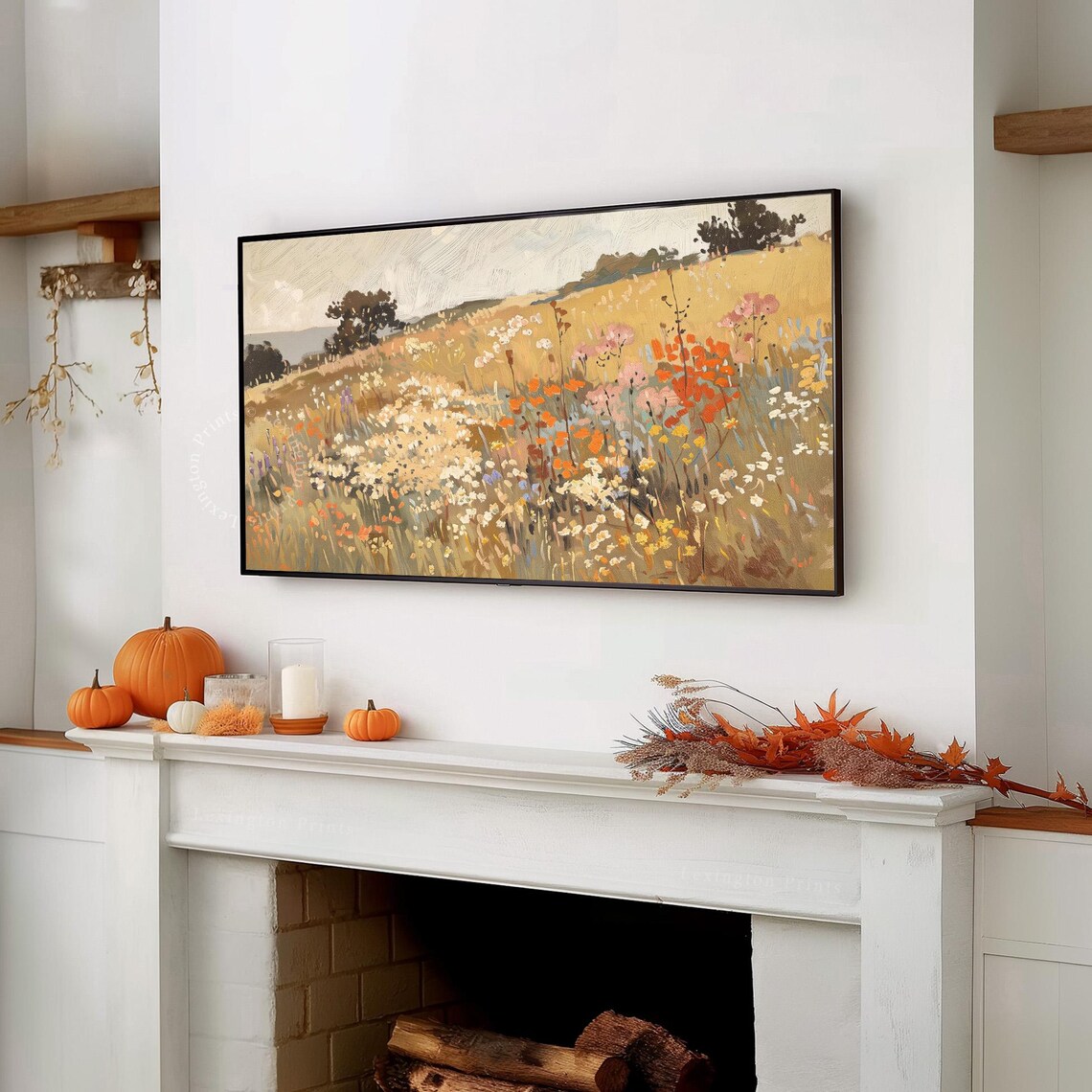 Fall Wildflower Tv Art Autumn Tv Art Frame Tv Art Spring Tv Art Wildflower Tv Art Fall Decor Vintage Fall Tv Art Floral Art 748 - Image 7