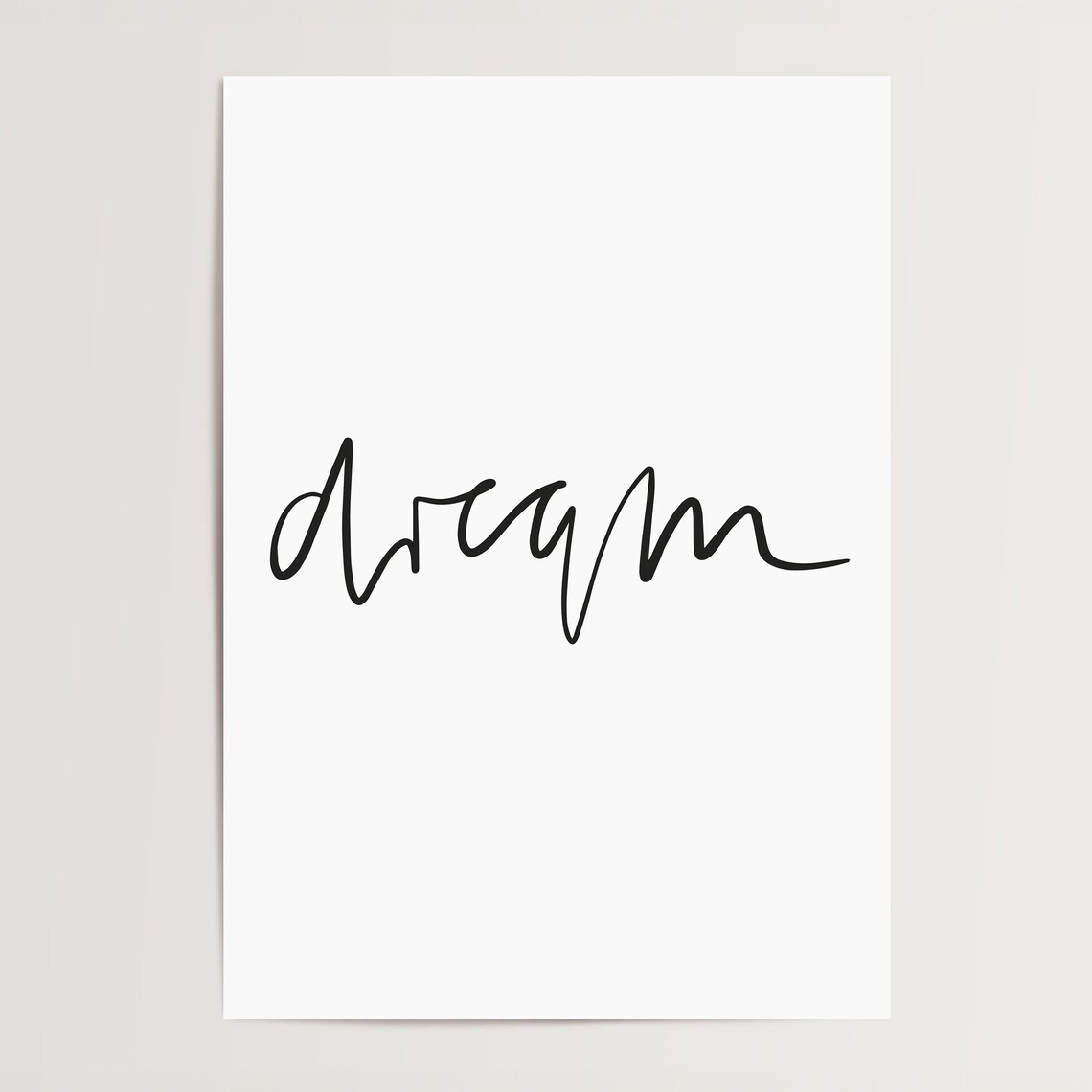Minimalistic Vision Typography Art Print - Image 4