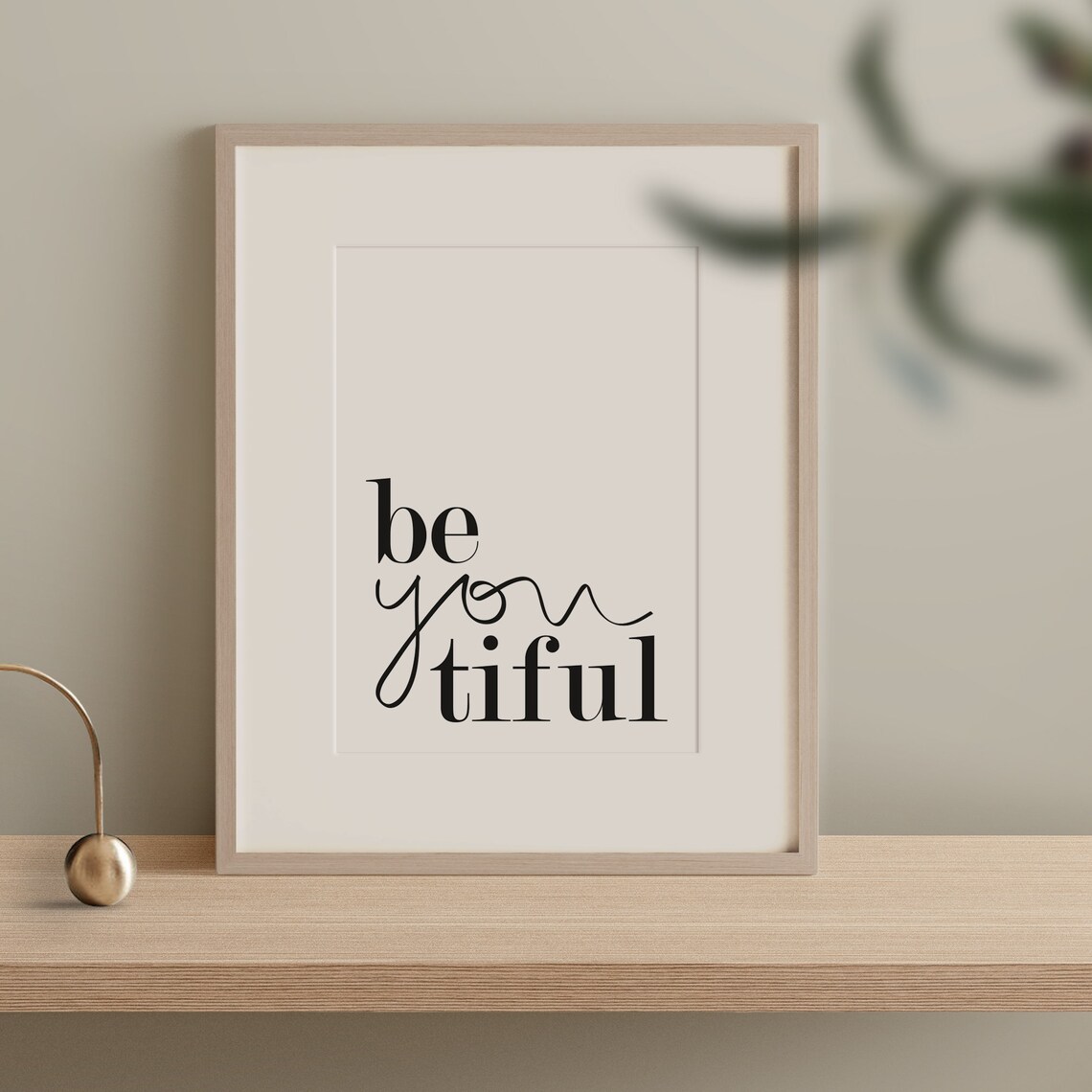 Beyoutiful Typography Art Print, Beauty Quote - Image 2