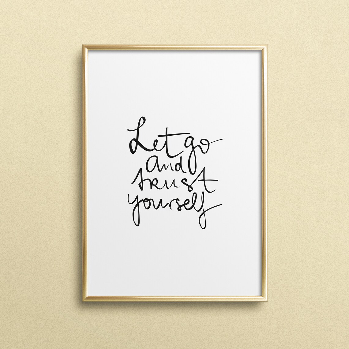 Let Go And Trust The Universe Boho Art Print