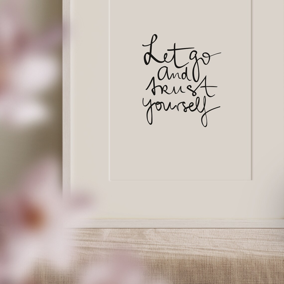 Let Go And Trust The Universe Boho Art Print - Image 3