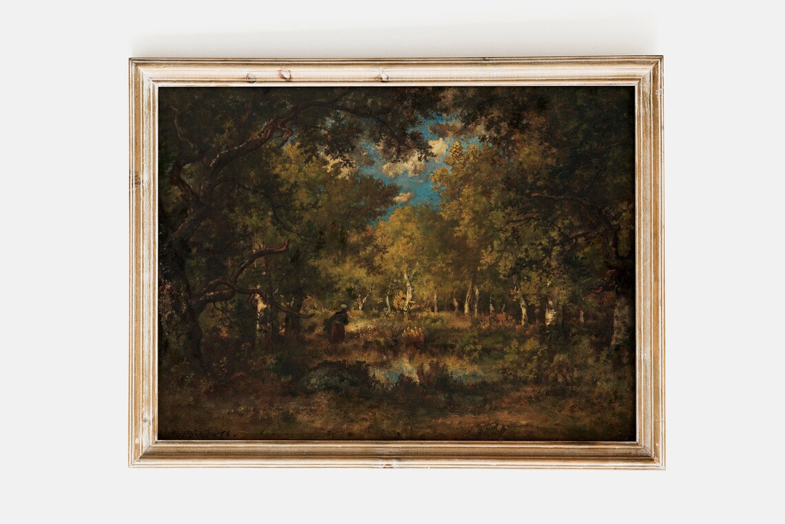 Narcisse Diaz Forest Of Fontainebleau French Landscape Poster
