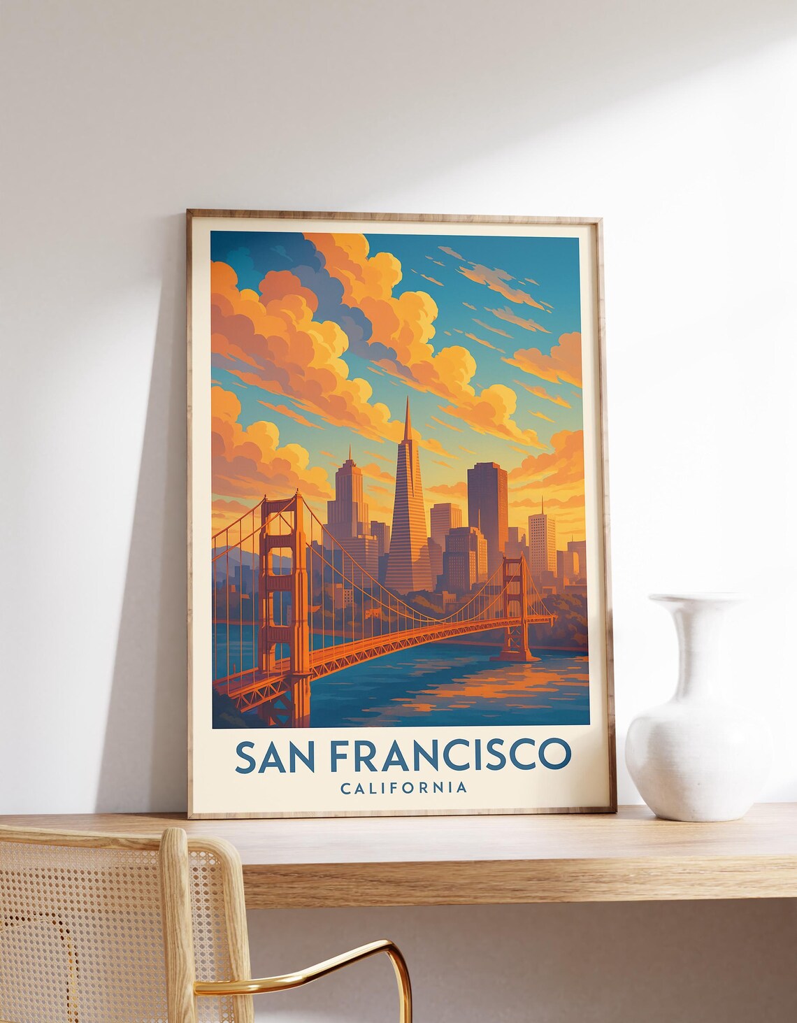 San Francisco Golden Gate Vintage Poster
