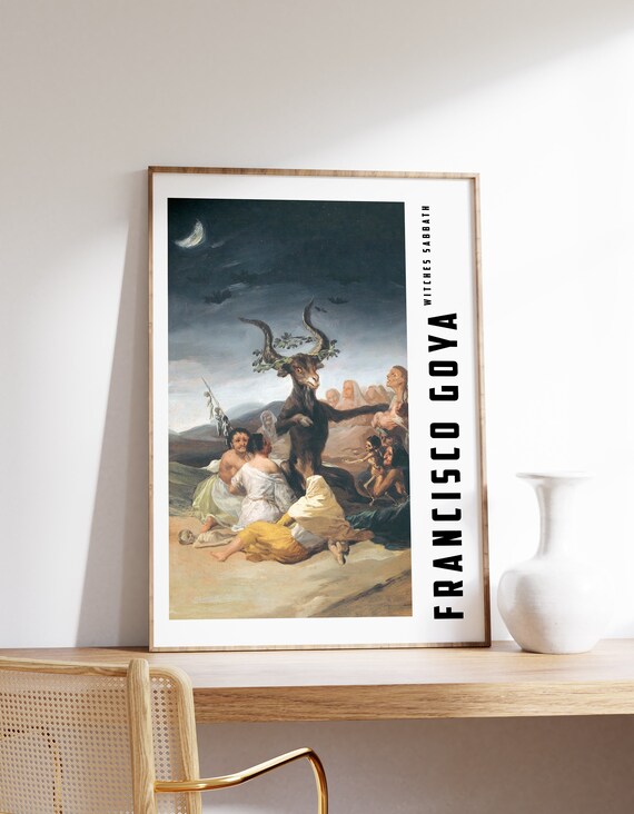 Francisco Goya Witches Sabbath Vintage Gothic Masterpiece Poster