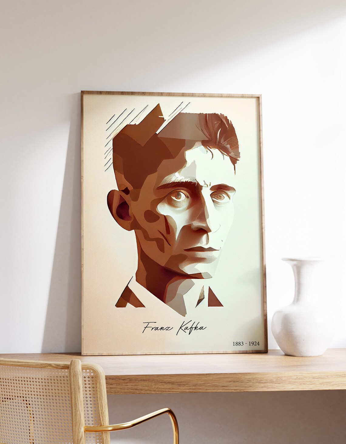 Franz Kafka Author Exhibition Poster Print