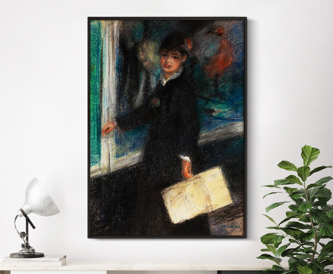 Auguste Renoir The Milliner 1877 Impressionist Portrait Vintage Art Poster