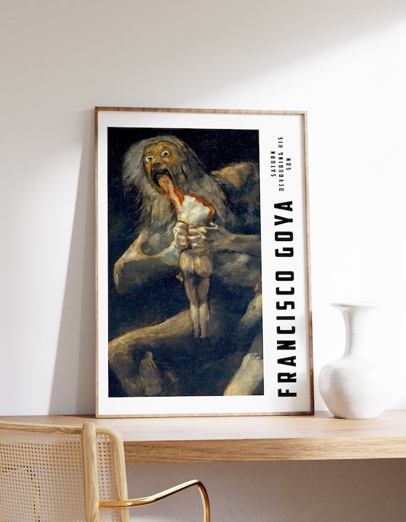 Francisco Goya Print Vintage Exhibition Poster Bedroom Wall Art Antique Painting