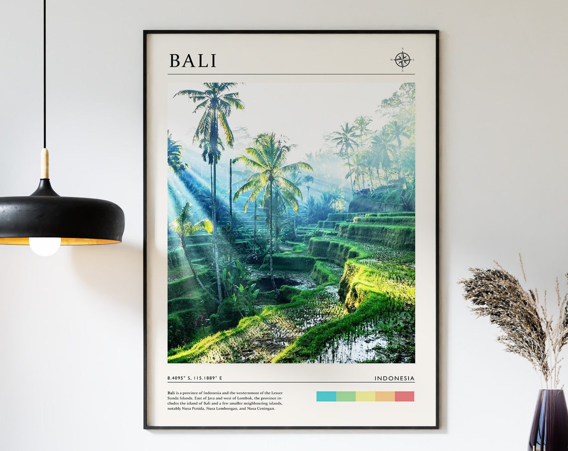 Bali Travel Print Bali Travel Poster Indonesia Travel Poster Travel Art Travel Poster Asian Travel Art Travel Gift A1a2a3a4