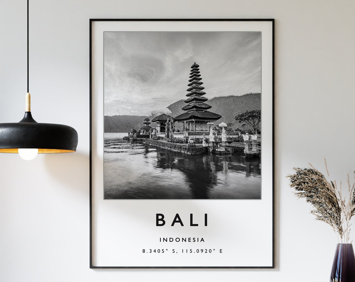 Bali Indonesia Travel Print Bali Travel Poster Indonesia Travel Print Southeast Asia Travel Poster Travel Gift Backpackers Gift