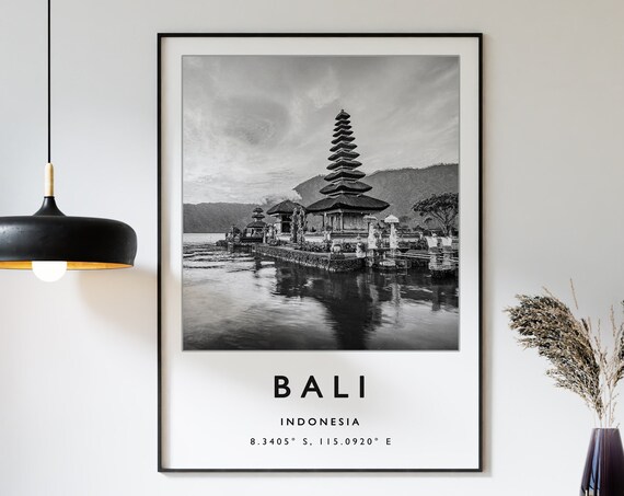 Bali Indonesia Travel Print Bali Travel Poster Indonesia Travel Print Southeast Asia Travel Poster Travel Gift Backpackers Gift