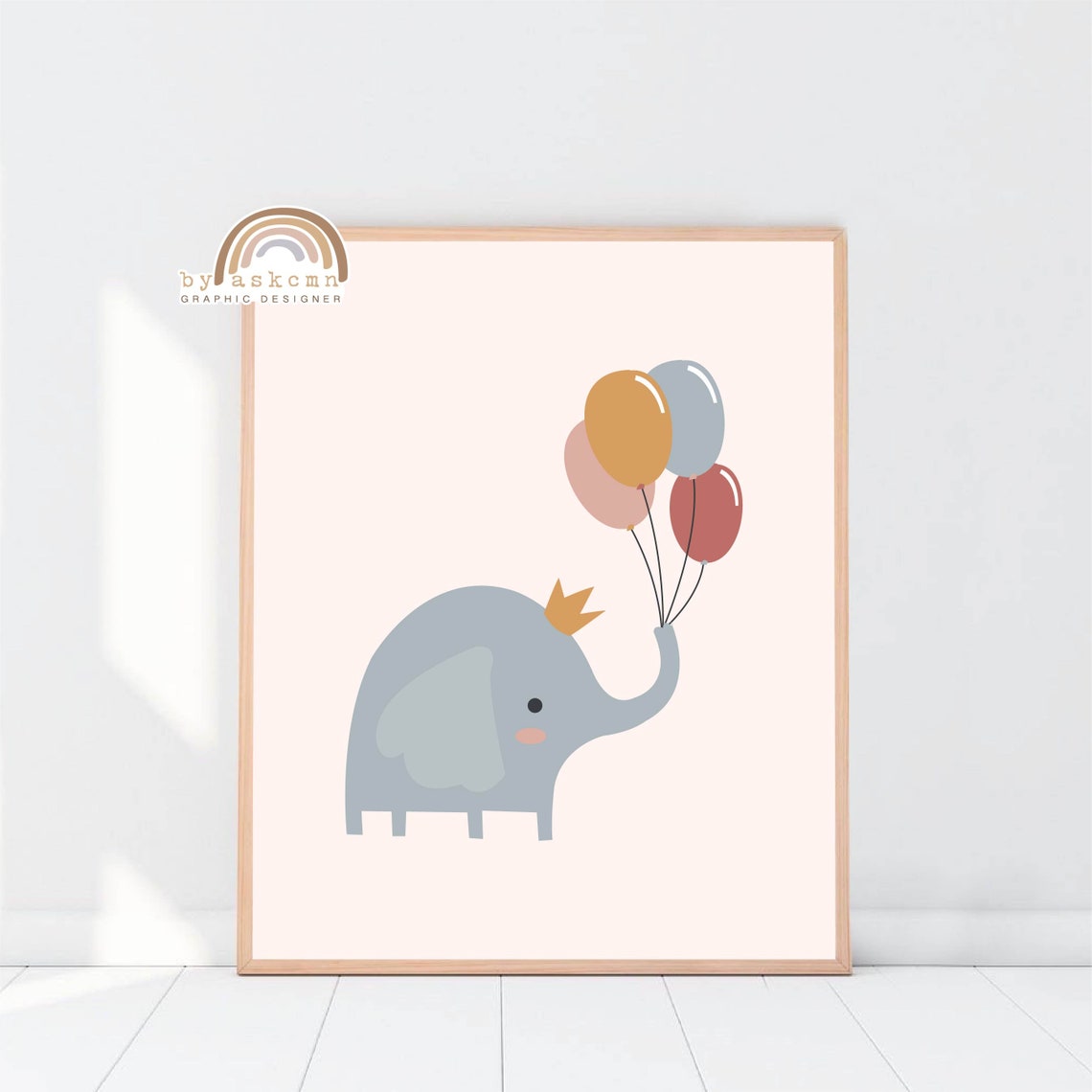 Living Room Art Print Rainbow Wall Decor Print Baby Room Poster Boho Wall Art Quote Poster Instant Neutral Rainbow