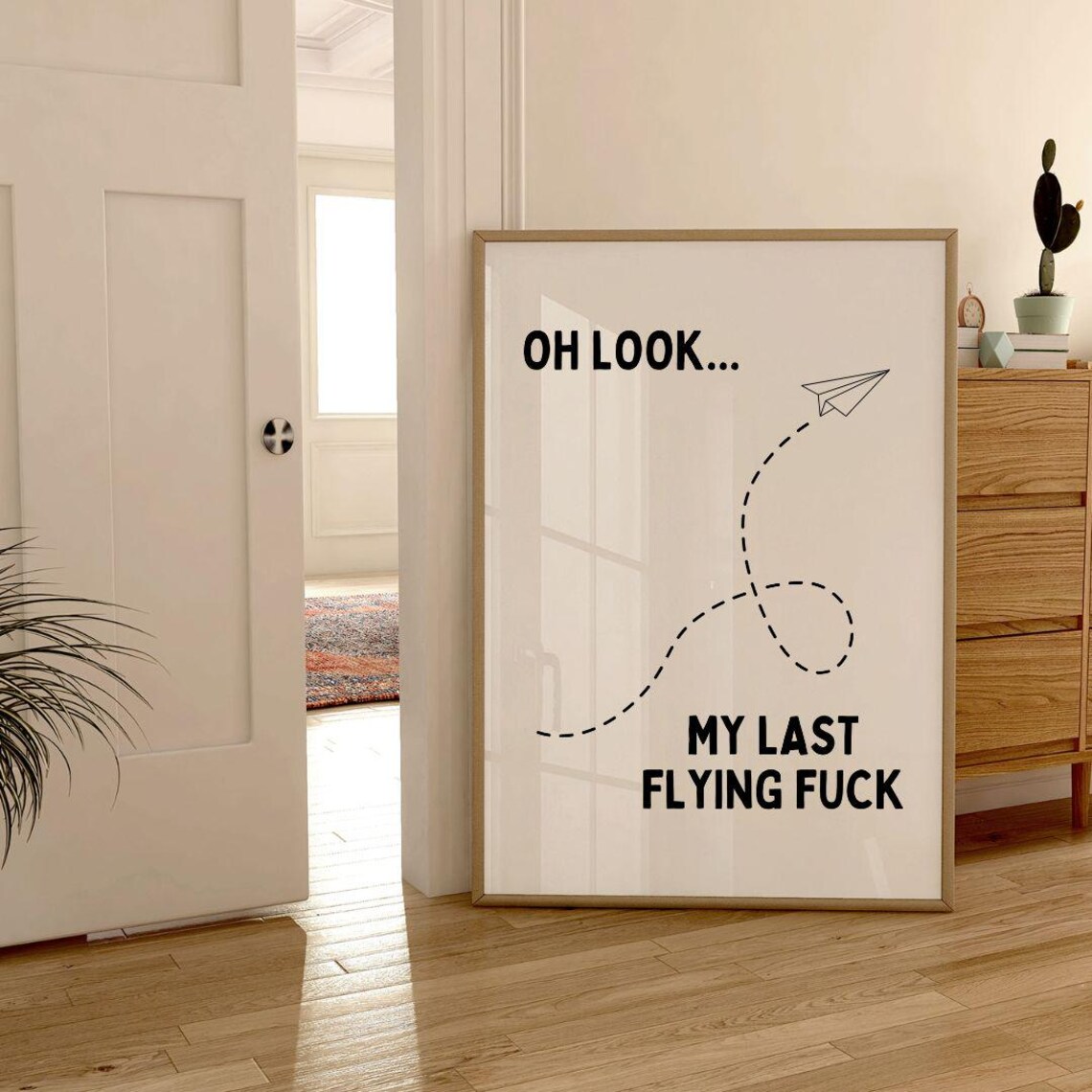 Oh Look My Last Flying Fuck Explicit Wall Art Print - Image 3