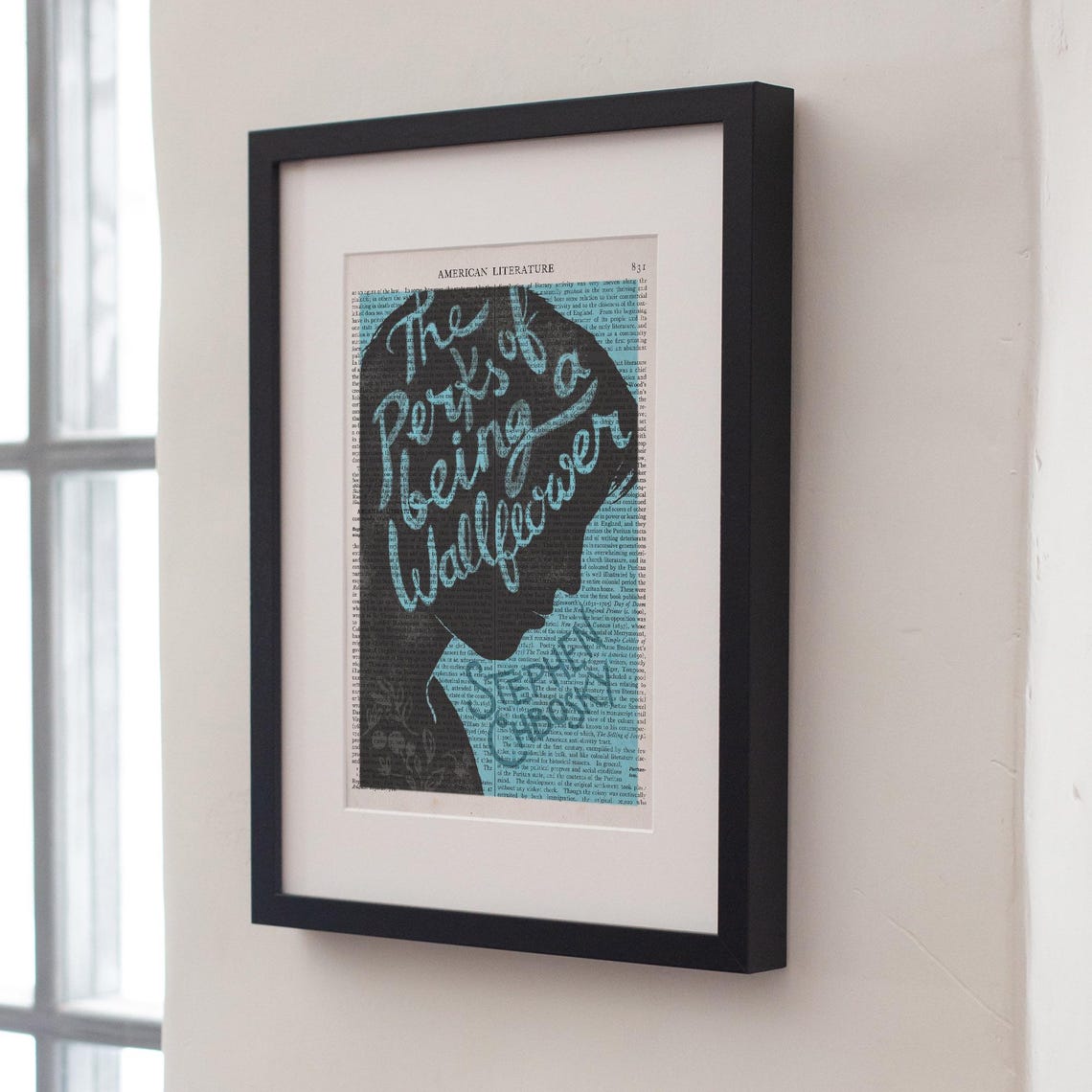 The Perks Of Being A Wallflower Silhouette Book Art Wall Poster Gift - Image 3