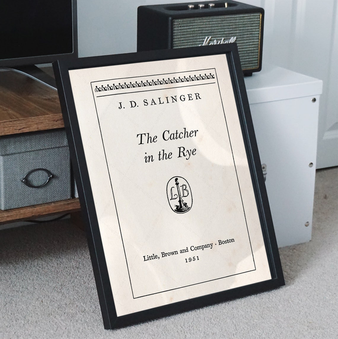 J D Salinger The Catcher In The Rye 1951 Title Page Print Poster - Image 3