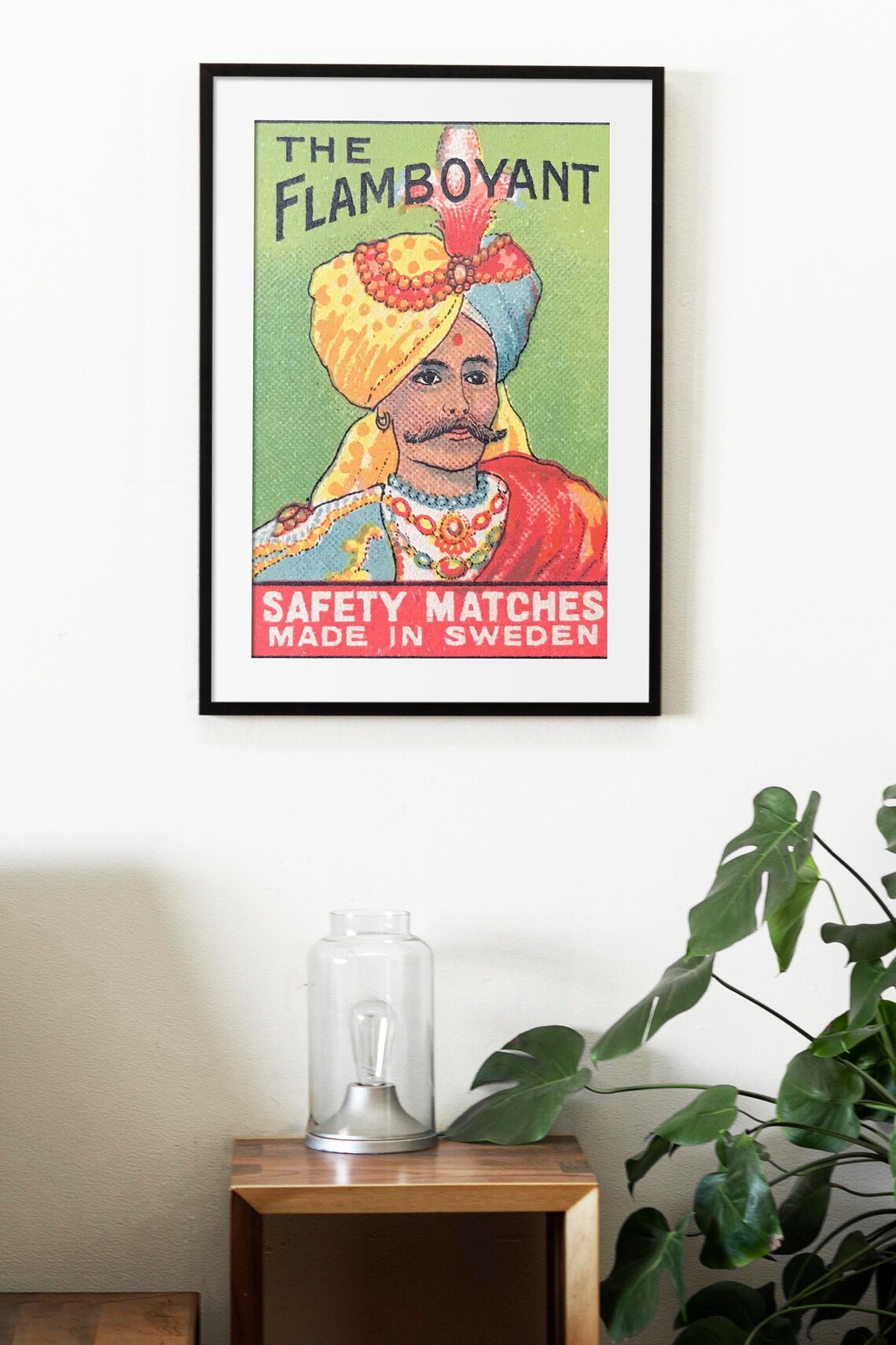 Vintage Flamboyant Brand Matchbox Art Print - Image 2