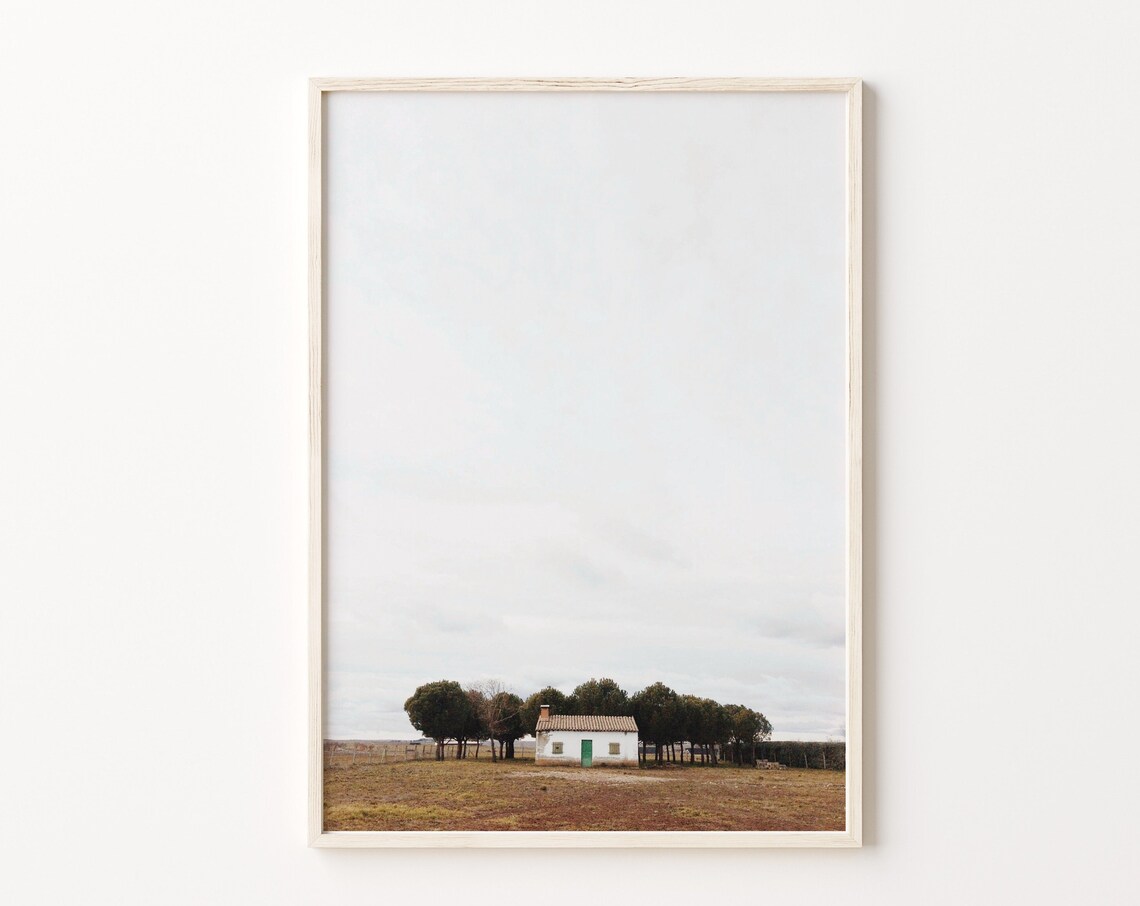 Farmhouse Barn Rustic Landscape Art Print