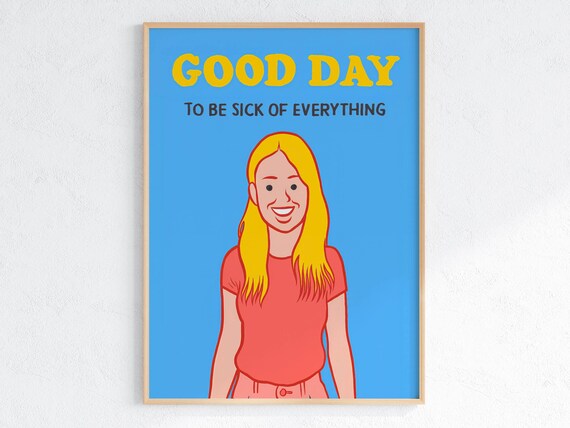 Joan Cornella Sick Quirky Art Print Unique Gift Idea Humorous Home Decor Playful Wall Art Absurd Illustration Funny Art Prints