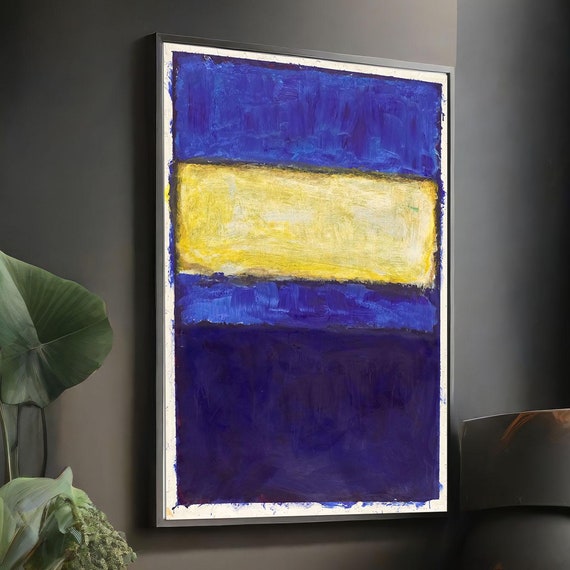 Mark Rothko Colorful Abstract Art Minimalist Painting Modern Wall Decor Contemporary Home Art Unique Gift Homeart Framed