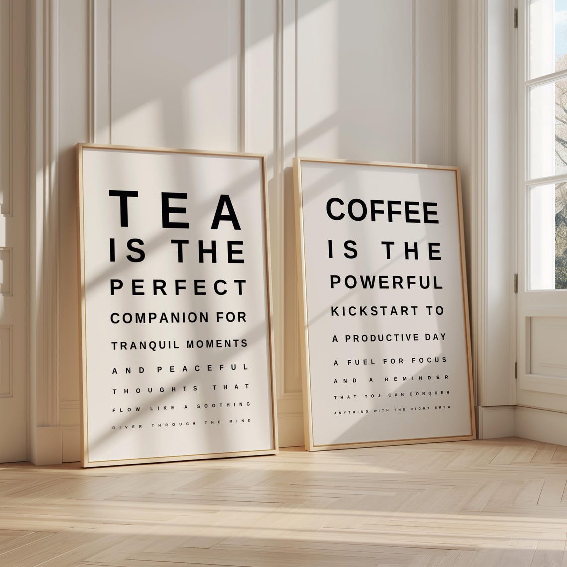 Coffee Is The Powerful Kickstart Snellen Eye Chart Kitchen Poster - Image 2