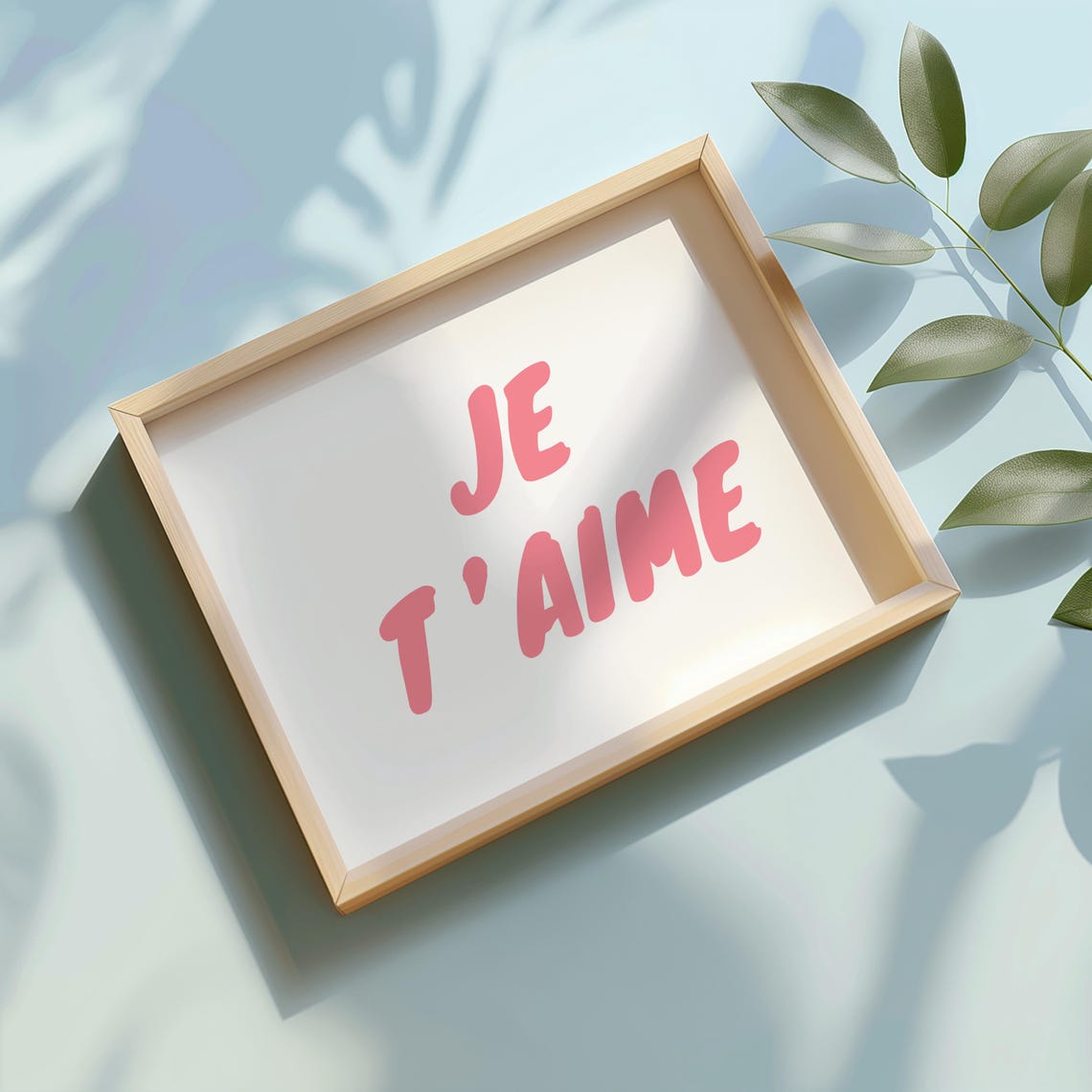 Je Taime Pink French Love Quote Romantic Coquette Wall Poster - Image 3