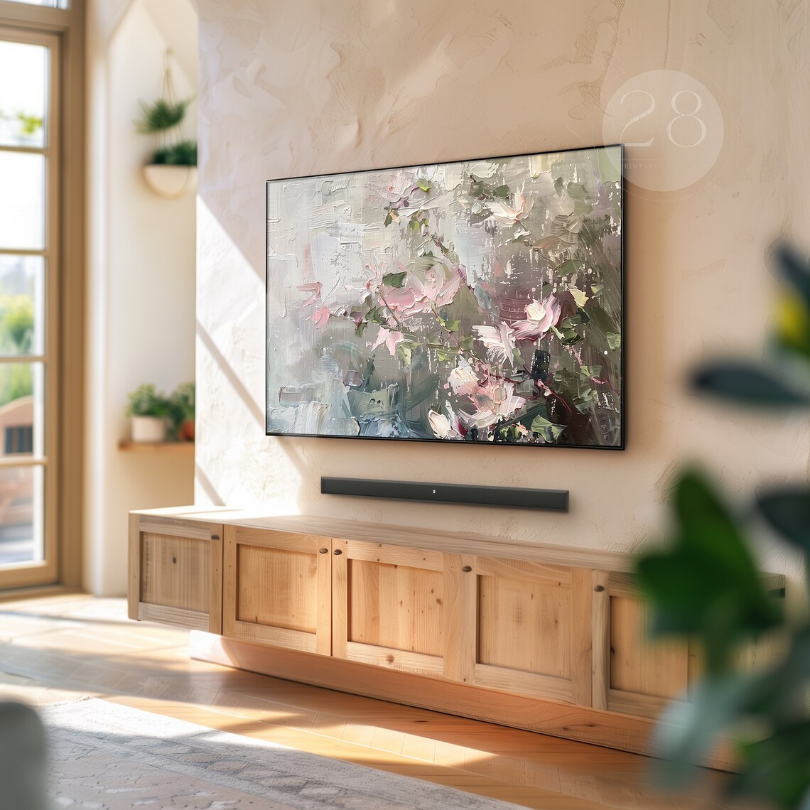 Abstract Spring Art, Frame TV Seasonal Decor - Image 2